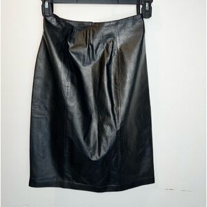 Vintage St. Malo Ladies Pencil Leather Skirt Size 10